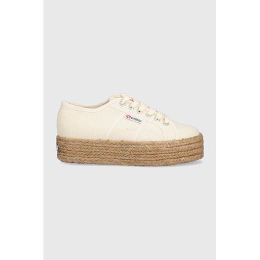 Superga tenisówki damskie kolor beżowy 39 ANSWEAR.com