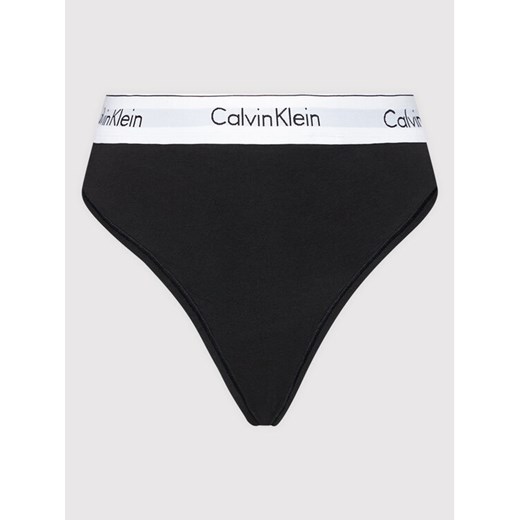 Calvin Klein Underwear Stringi 000QF5117E Czarny Calvin Klein Underwear 1XL okazyjna cena MODIVO