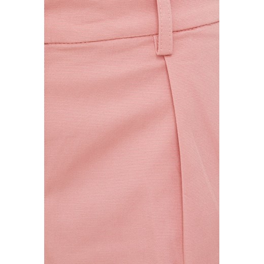 Sisley szorty damskie kolor różowy gładkie high waist Sisley 36 ANSWEAR.com