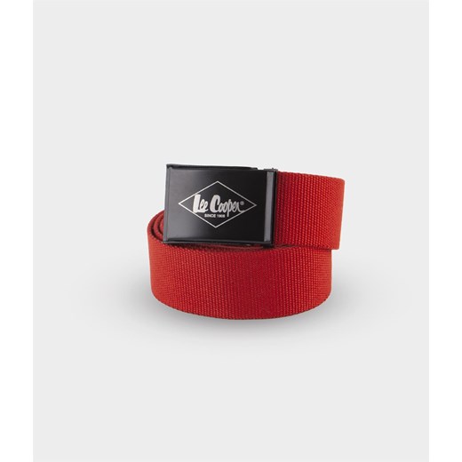 Parciany pasek z klamrą LCJ022 RED Lee Cooper UNI Lee Cooper