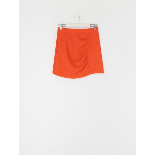 Sinsay - Spódnica mini z marszczeniami - Pomarańczowy Sinsay XL Sinsay