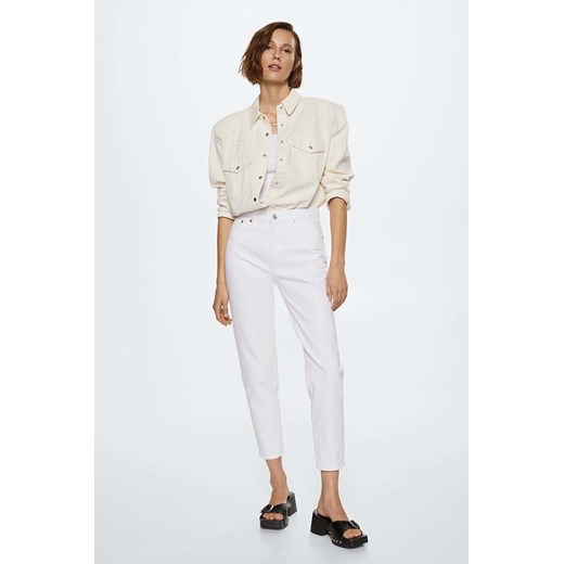 Mango jeansy Mom80 damskie high waist Mango 36 ANSWEAR.com