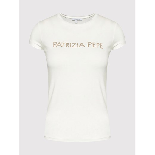 Patrizia Pepe T-Shirt 8M1333/A13-W146 Biały Slim Fit Patrizia Pepe III promocja MODIVO