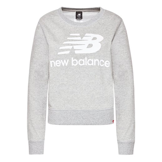 New Balance Bluza Essentials Crew WT03551 Szary Relaxed Fit New Balance XS wyprzedaż MODIVO