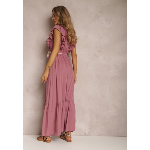 Różowa Sukienka Ampanie ze sklepu Renee odzież w kategorii Sukienki - zdjęcie 138706797