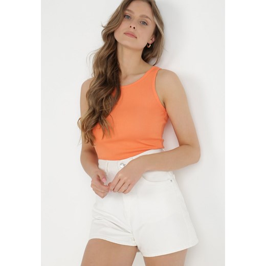 Pomarańczowy Top Dorania XL Born2be Odzież