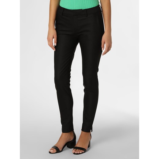 MOS MOSH Spodnie Kobiety Bawełna czarny jednolity - id: 583720-0001-00440 - marki Mos Mosh - 138717617 MOS MOSH Spodnie Kobiety Bawełna czarny jednolity ze sklepu vangraaf w kategorii Spodnie damskie - zdjęcie 138717617