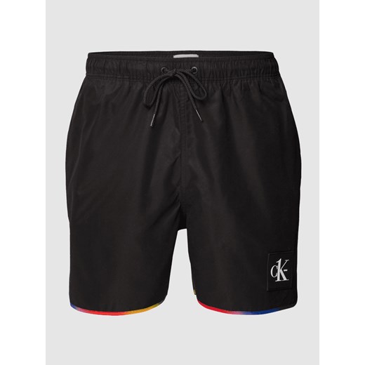Spodenki kąpielowe z aplikacją z logo Calvin Klein Underwear XL Peek&Cloppenburg 