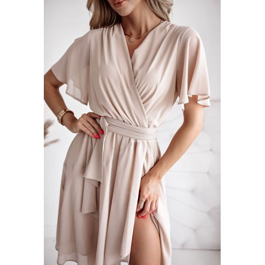 Sukienka midi Blanca beżowa Shopaholics Dream xxl SHOPAHOLIC`S DREAM