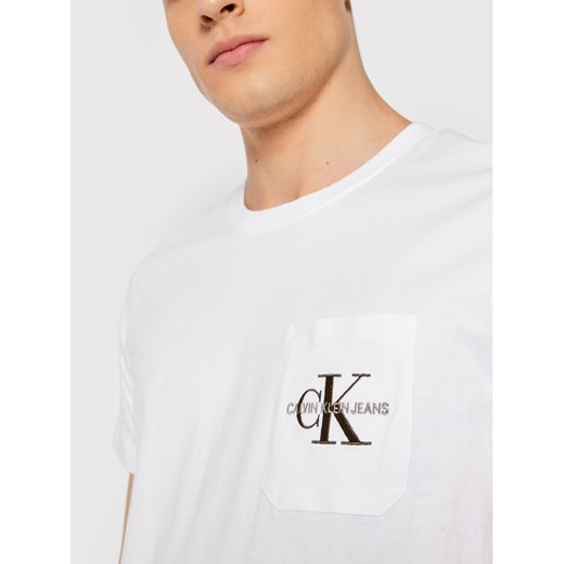 Calvin Klein Jeans T-Shirt Essentials J30J319098 Biały Regular Fit XL okazyjna cena MODIVO