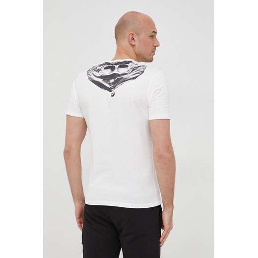 C.P. Company t-shirt bawełniany kolor biały z nadrukiem XXL ANSWEAR.com