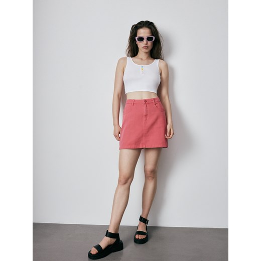 Reserved - Bawełniany crop top - Biały Reserved S Reserved