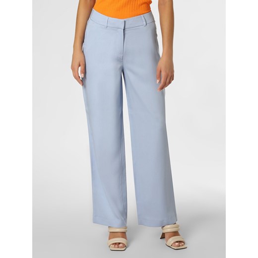 comma Spodnie Kobiety Sztuczne włókno jasnoniebieski jednolity ze sklepu vangraaf w kategorii Spodnie damskie - zdjęcie 138761418