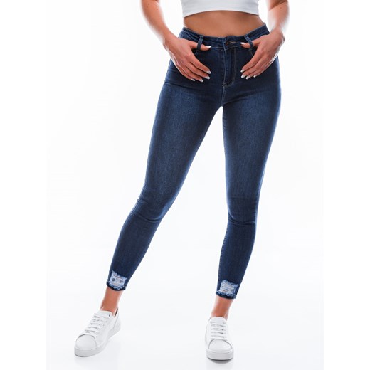 Spodnie damskie jeansowe 147PLR - granatowe Edoti.com 44 Edoti.com