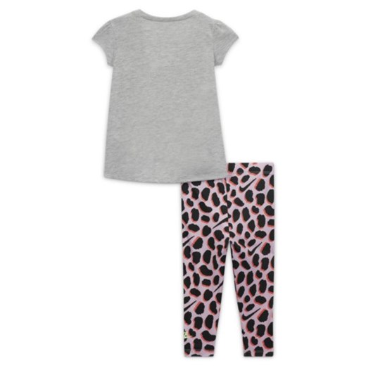 Zestaw T-shirt i legginsy dla niemowląt (12–24 M) Nike - Różowy Nike 24M Nike poland