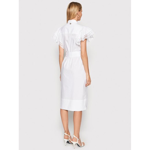 TWINSET Sukienka koszulowa 221TT2130 Biały Straight Fit Twinset 48 MODIVO