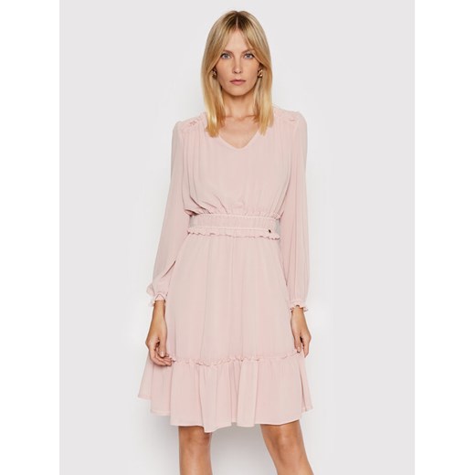 Rinascimento Sukienka koktajlowa CFC0104675003 Różowy Regular Fit Rinascimento XL okazja MODIVO