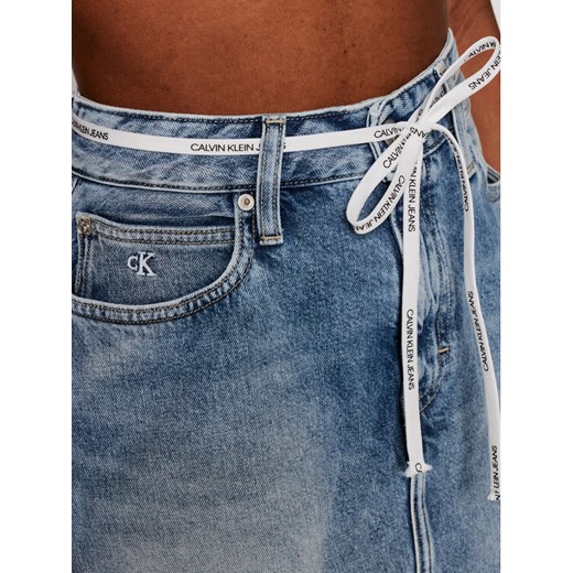 Calvin Klein Jeans Spódnica jeansowa J20J215433 Niebieski Regular Fit 25 okazyjna cena MODIVO