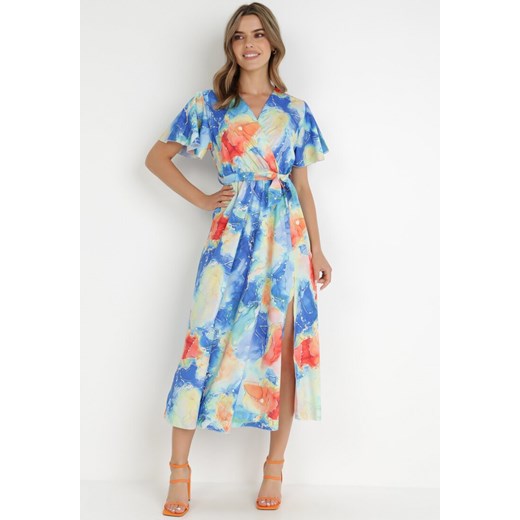 Niebieska Sukienka Alemitheme ze sklepu Born2be Odzież w kategorii Sukienki - zdjęcie 138814569