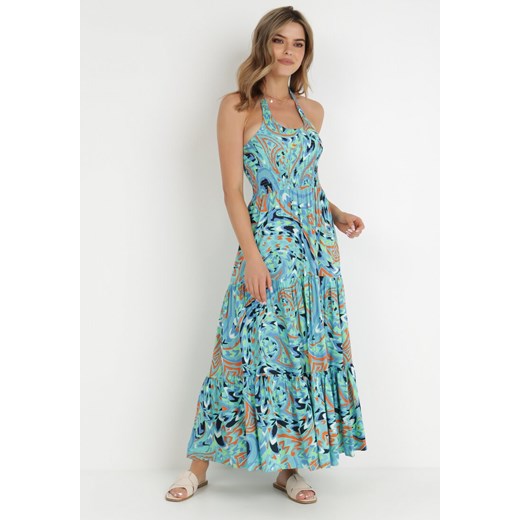Niebieska Sukienka Phylia ze sklepu Born2be Odzież w kategorii Sukienki - zdjęcie 138814605