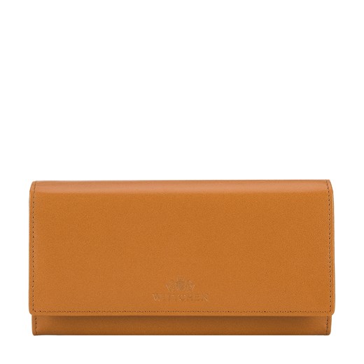 Damski portfel skórzany o prostym kroju mahoniowy ze sklepu WITTCHEN w kategorii Portfele damskie - zdjęcie 138826875
