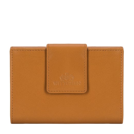 Damski portfel ze skóry z elegancką napą mahoniowy ze sklepu WITTCHEN w kategorii Portfele damskie - zdjęcie 138827085