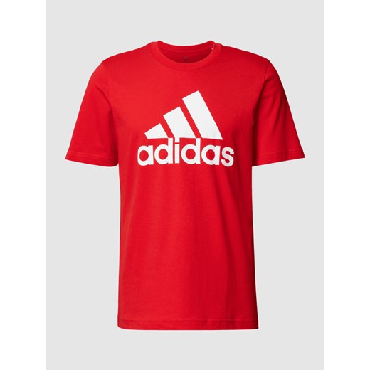 T-shirt o kroju Regular Fit z nadrukiem z logo Adidas Sportswear L Peek&Cloppenburg 