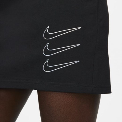 Damska sukienka z długim rękawem i grafiką Nike Sportswear - Czerń Nike XL Nike poland