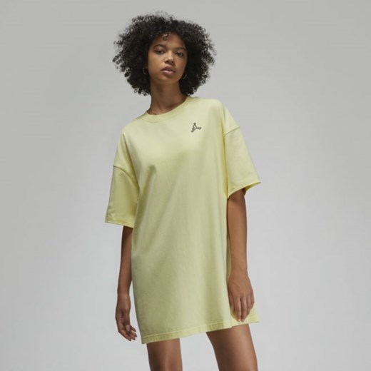 Sukienka damska typu T-shirt Jordan Essentials - Żółć Jordan XS Nike poland