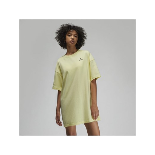 Sukienka damska typu T-shirt Jordan Essentials - Żółć Jordan M Nike poland