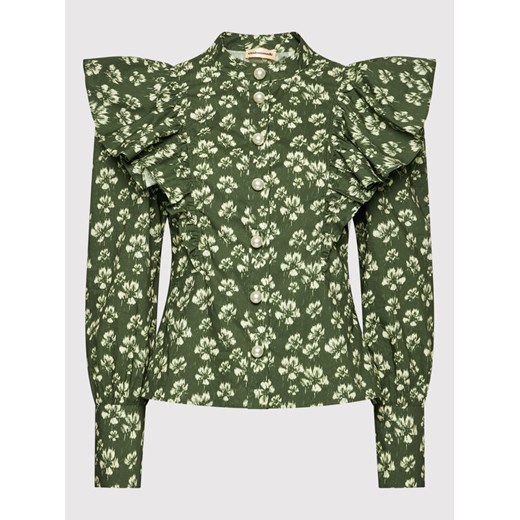 Custommade Koszula Blanka 213376208 Zielony Regular Fit Custommade S okazyjna cena MODIVO