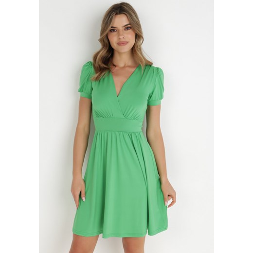 Zielona Sukienka Coryle ze sklepu Born2be Odzież w kategorii Sukienki - zdjęcie 138880258