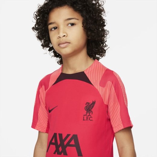 Koszulka piłkarska z krótkim rękawem dla dużych dzieci Liverpool FC Strike Nike Nike L Nike poland