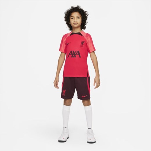 Koszulka piłkarska z krótkim rękawem dla dużych dzieci Liverpool FC Strike Nike Nike S Nike poland