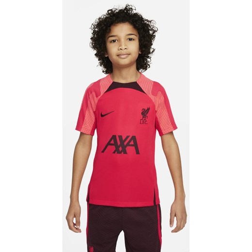 Koszulka piłkarska z krótkim rękawem dla dużych dzieci Liverpool FC Strike Nike Nike XS Nike poland
