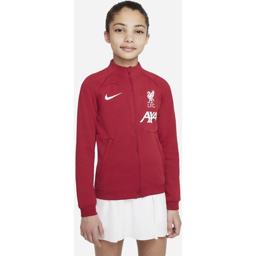 Kurtka piłkarska dla dużych dzieci Nike Liverpool FC Academy Pro - Czerwony Nike S Nike poland