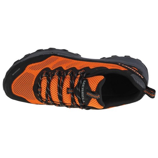 Buty trekkingowe męskie Merrell sportowe z tkaniny pomarańczowe 
