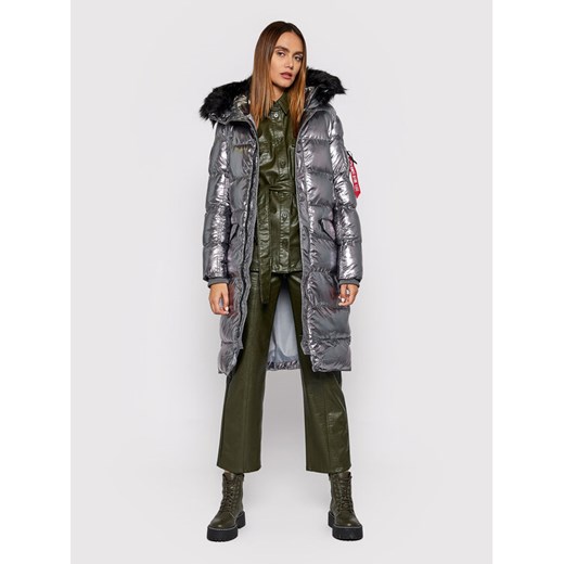 Alpha Industries Kurtka puchowa N3B Fd 118004 Srebrny Regular Fit Alpha Industries M MODIVO okazja