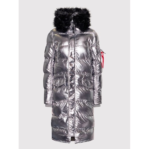 Alpha Industries Kurtka puchowa N3B Fd 118004 Srebrny Regular Fit Alpha Industries M wyprzedaż MODIVO