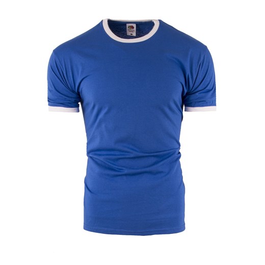 koszulka  Rolly 010 - Indigo/biała ze sklepu Risardi w kategorii T-shirty męskie - zdjęcie 138924466