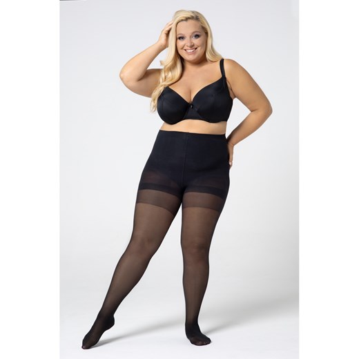 Rajstopy modelujące plus size 30 DEN - kolor onyx- Shaping, Rozmiar - 6 8 Sklep XL-KA