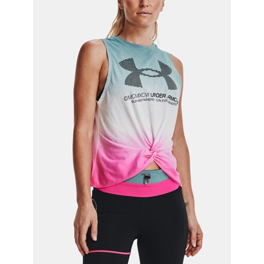 Under Armour UA Run Anywhere Tank - zelená Podkoszulek Zielony Under Armour M BIBLOO