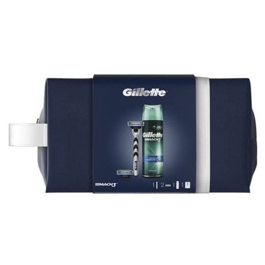Gillette Zestaw prezentowy Golarka Mach3 + Głowica + Żel do golenia Gillette Mall
