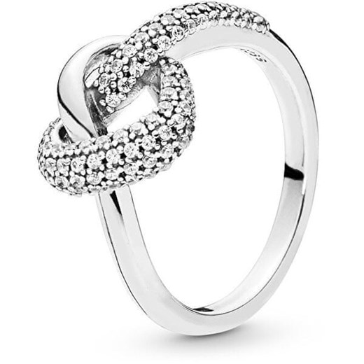 Pandora Srebrny pierścionek Serce splecione 198086 CZ (obwód 54 mm) Pandora 48.0 mm Mall