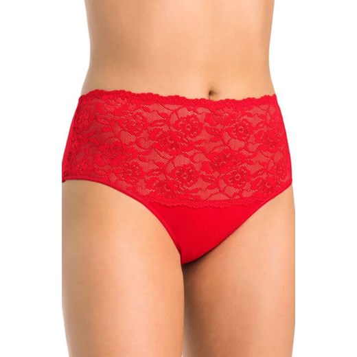 Violetta czerwone figi wysokie 144, Kolor czerwony, Rozmiar 3XL, Teyli ze sklepu Intymna w kategorii Majtki damskie - zdjęcie 139189867