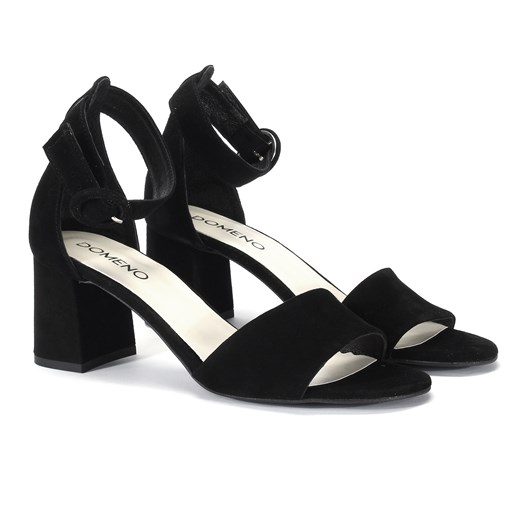 Czarne sandały MIRELLA ze sklepu Domenoshoes w kategorii Sandały damskie - zdjęcie 139202566