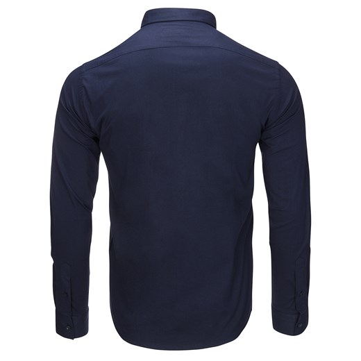 KOSZULA MĘSKA EMPORIO ARMANI SLIM FIT NAVY Emporio Armani XXL okazyjna cena zantalo.pl