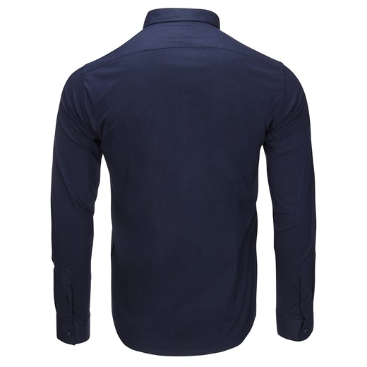 KOSZULA MĘSKA  EMPORIO ARMANI SLIM FIT NAVY Emporio Armani XXL okazyjna cena zantalo.pl