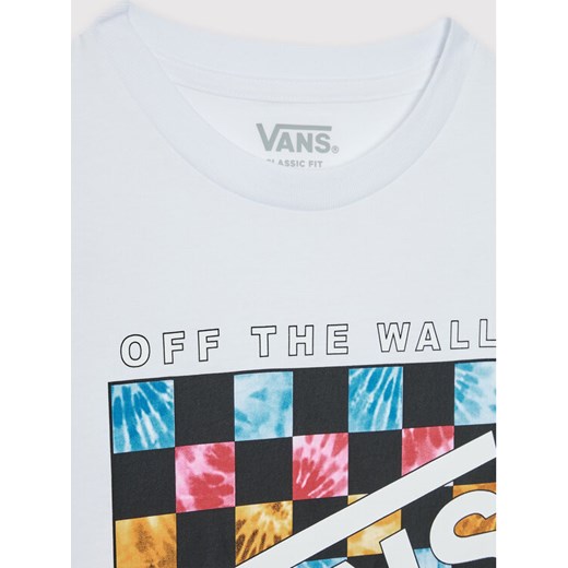 Vans T-Shirt Dyed Block VN0A7SHP Biały Regular Fit Vans L okazja MODIVO