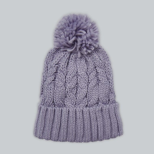 Czapka z pomponem - Fioletowy House M House wyprzedaż